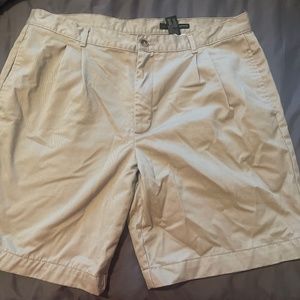 Greg Norman Tan Golf Shorts